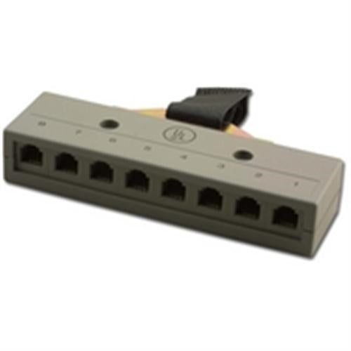 HARMONICA JACKS 8PORT MALE TELCO USOC (DC-HJ-8P6CM-USOC)