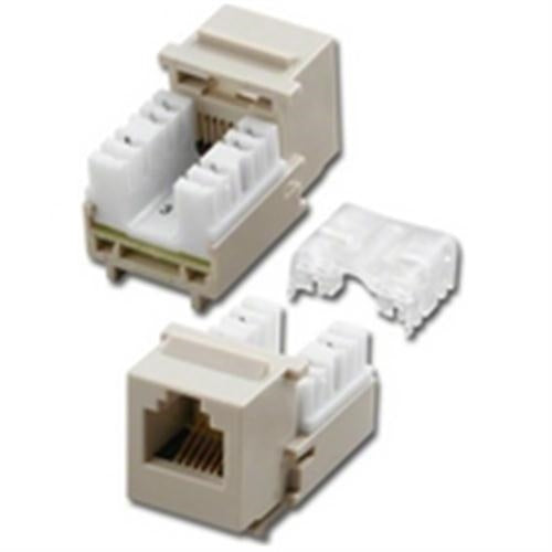 CAT4 6P6C Mini RT ANGL KEYSTONE JACK IVORY (DC-VC4-6-IVN)