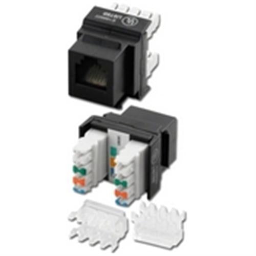 CAT4 110 BACK TERM MOD JACK USOC BLACK (DC-VC4-K6-BK)
