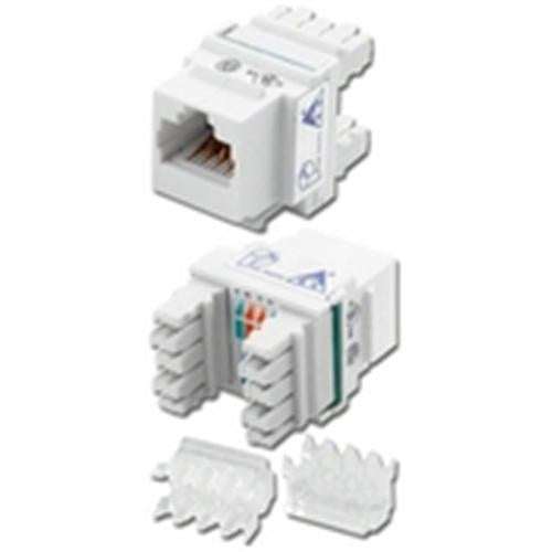 CAT6 CHNL 110 BACK TERM WHITE MOD JACK (DC-VC6-K8-WH)