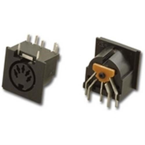 RIGHT ANGLE PCB MOUNT 5PIN DIN SOCKET (DIN-5500-5S)