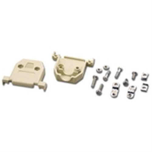 IVORY PLASTIC DB15 HOOD W/METAL CLAMP (DP-15C-IV)