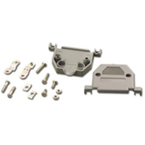 PLASTIC 25PIN D-SUB HOOD W/METAL CLAMP (DP-25C)