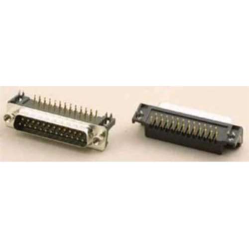 PKGD .318" FtPrnt 25PIN/M D-SUB Rt.Angl PCBMt (DRB-25PR-P)