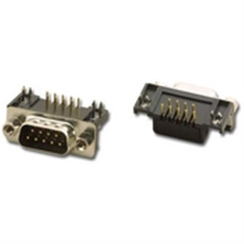 .318" FtPrnt 9PIN/M D-SUB Rt.ANGLE PCBMt (DRB-9PR)