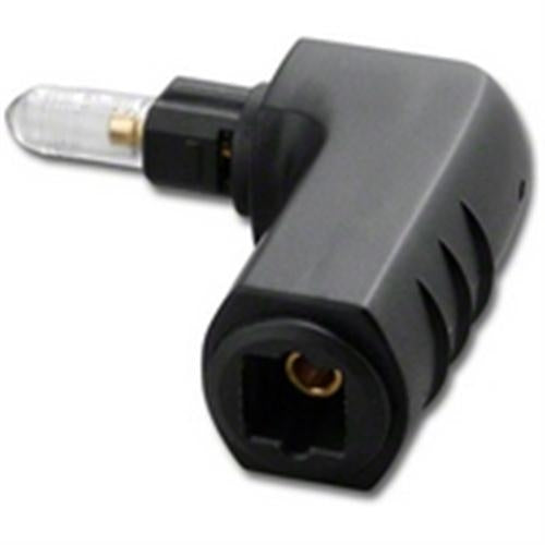 FIBER TOSLINK PLUG TO JACK Rt ANGLE ADAPTOR (FOA-AUDT2MF-R)