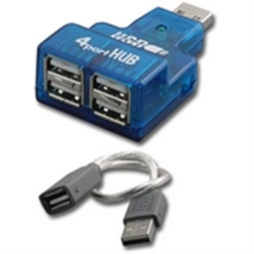 MINI USB HUB 4 PORT W/ EXTENSION (HUB-USB-MNI-4AN)