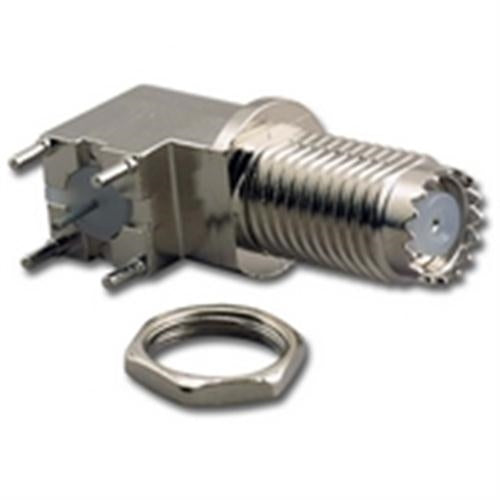 Mini UHF RIGHT ANGLE PCB MOUNT JACK (MU-7279)