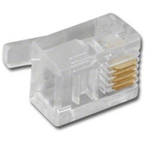 MODULAR PLUG 6P4C FOR FLAT CABLE (PT-064)