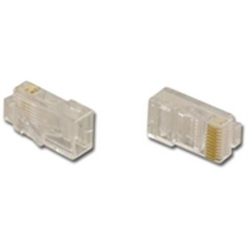 MODULAR PLUG 10P10C 6u"AU FOR FLAT CABLE (PT-1010)