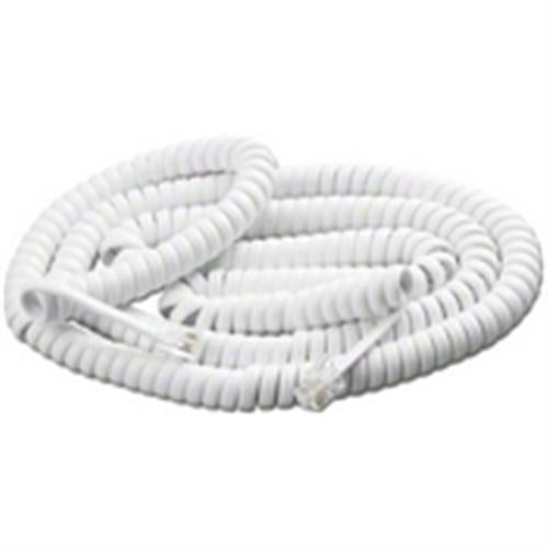 COIL HANDSET CORD 25 FT WHITE (PT-604-25WH)