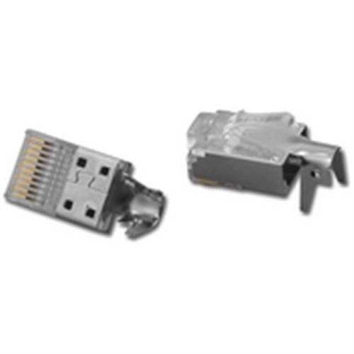 CAT5 MOD PLUG 10P10C 50u" GOLD UL (PTS-0510-50UL)