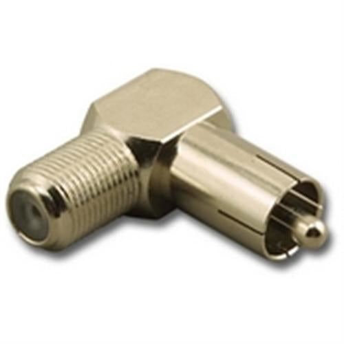 F FEMALE TO RCA MALE Rt ANGL ADAPTOR (RFA-8792R)