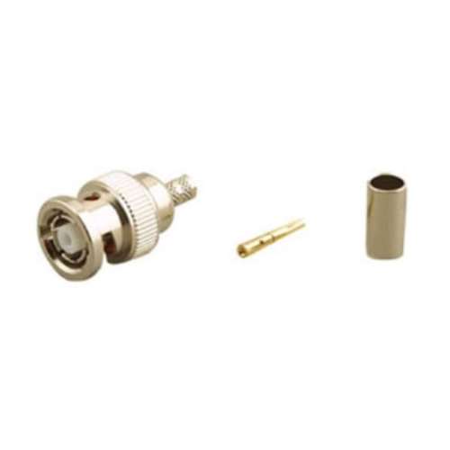 FOR RG-58 DUAL CRIMP PLUG REV.POL. BNC (RPB-3902P)