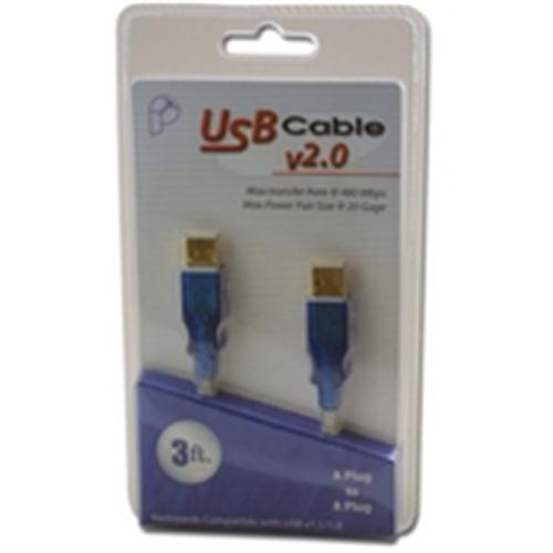 COLORED USB A TO A 3FT 20AWG POWER PAIR (S-USBAA0-03-P)