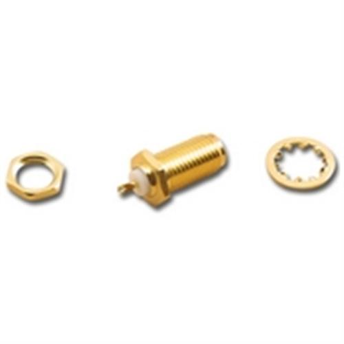 "SMA REAR MOUNT BULKHEAD JACK,SOLDER CUP" (SMA-2761)
