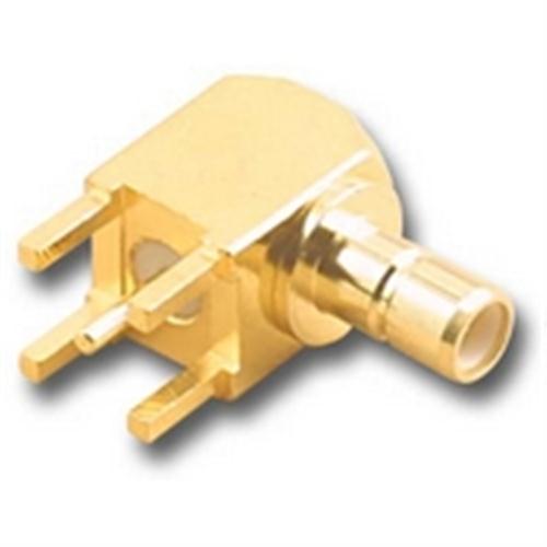 "SMB PCB MOUNT THRU HOLE JACK, 90 DGR" (SMB-2879)