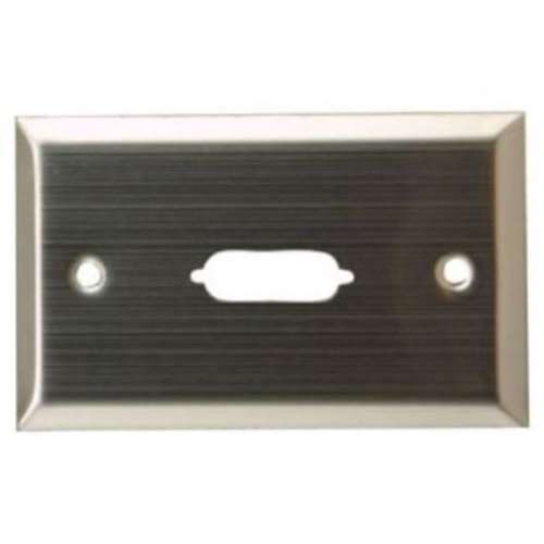 SINGLE HOLE WALL PLATE FOR 15 PIN D-SUB (WP-15-1H)