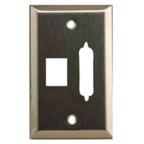25 PIN D-SUB AND VOICE CONNECTOR WALL PL (WP-25M)