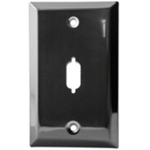 9 PIN D-SUB SINGLE HOLE WALL PLATE (WP-9-1H)