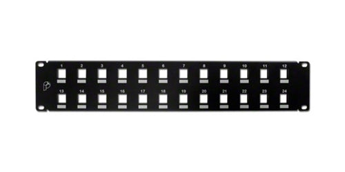 12 PORTS KEYSTONE 19" RACK MOUNT PANEL (WRP-KM-24)