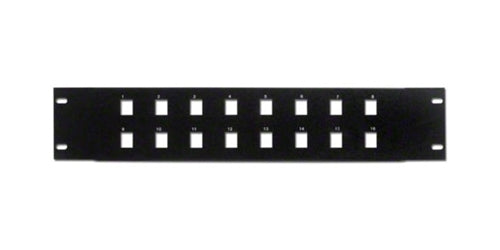 PANEL PLATE FOR KEYSTONE 16 PORT 3.5" (WRP-M-16)
