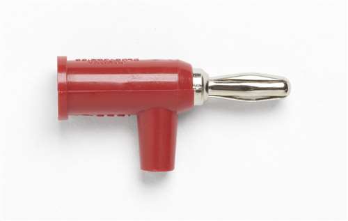 BANANA PLUG WITH SAFETY COLLAR; SOLDERLESS; 10 PCS; RED (pomo_1825-2)