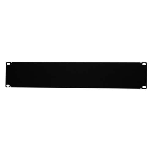 19" BLANK FILLER PANEL,, 2U, 3.50 HEIGHT, BLACK (questm_BP19-02)