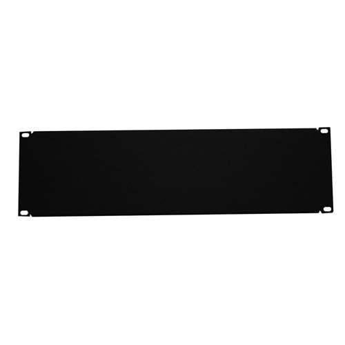 19" BLANK FILLER PANEL, 3U, 5.25"H, BLACK (questm_BP19-03)