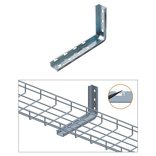 CABLE TRAY 6" L WALL BRACKET, ZINC (questm_CT0025-06-03)