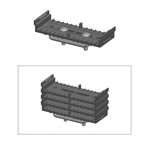 CABLE TRAY ABS CABLE FIXER BASE, GRAY (questm_CT0044)