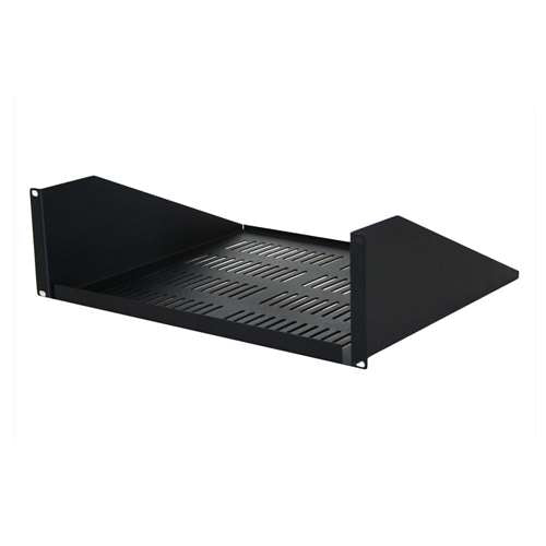 19" SINGLE-SIDED VENTED SHELF 3 U 15 DEPTH, BLACK (questm_ES0219-0315)