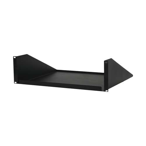 19" SINGLE-SIDED NON-VENTED SHELF, 3U, 15"D, BLACK (questm_ES0319-0315)