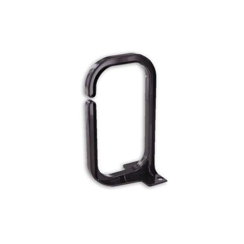 VERTICAL D-RING CABLE MANAGER, 70 CABLES, 1U, BLACK (questm_VD-00-070)