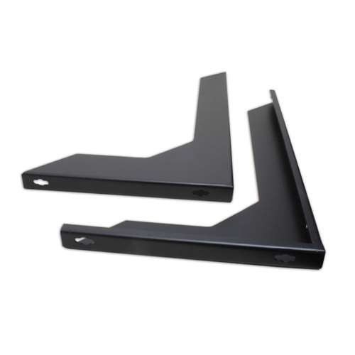 WALL BRACKET KIT FOR DVR SECURITY ENCLOSURE, SET OF 2, BLACK (questm_WB-SE-02)