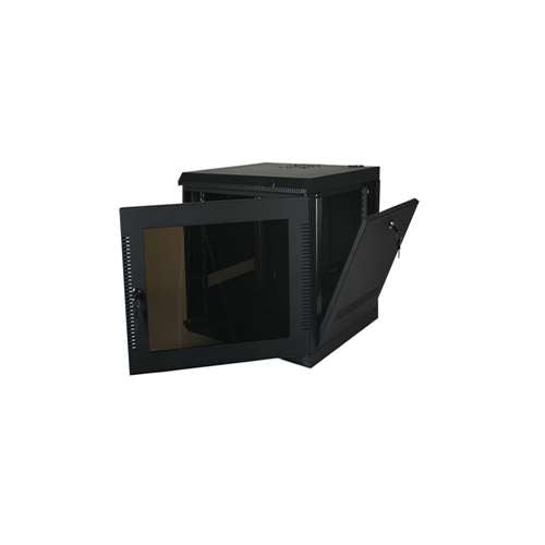 WALL ENCLOSURE, FRONT/SIDE ACCESS, 20"H X 21"W X 20"D, 9U, BLACK (questm_WM2019-09-02)