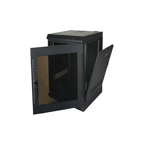 DEEP WALL ENCLOSURE, FRONT/SIDE ACCESS, 53"H X 21"W X 28"D, 28U, BLACK (questm_WM2019-28-02D)