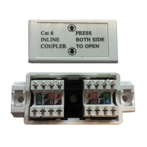 CAT6 INLINE UTP 110IDC CONJUNCTION BOX, WHITE (questt_NCB-6008)