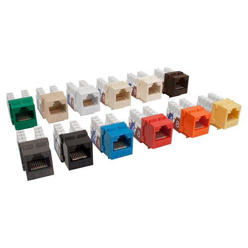CAT6 SLIM-STYLE RJ45 KEYSTONE JACKS (questt_NKJ-6509)
