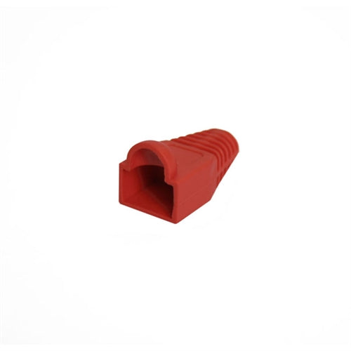 STRAIN RELIEF BOOT, FOR RJ-45 MODULAR PLUG, RED (questt_NMB-1003)