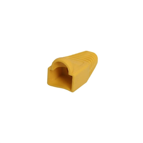 STRAIN RELIEF BOOT, FOR RJ-45 MODULAR PLUG, YELLOW (questt_NMB-1005)