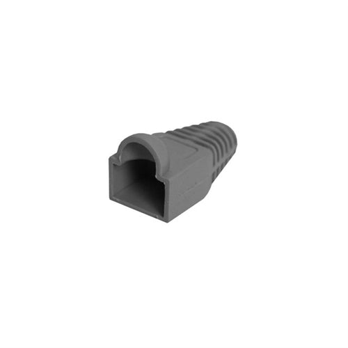 STRAIN RELIEF BOOT, FOR RJ-45 MODULAR PLUG, GRAY (questt_NMB-1009)