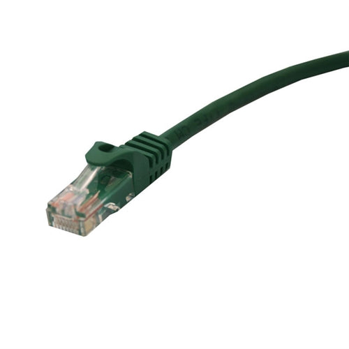 CAT5E CABLE, SNAGLESS MOLDED BOOT, EIA568B, GREEN, 100FT (questt_NPC-1600)