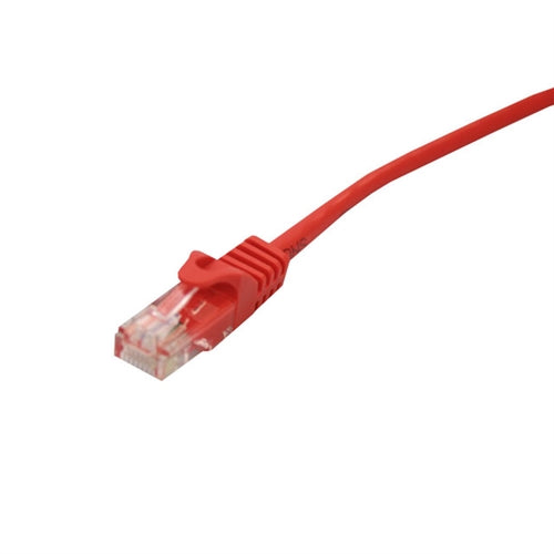 CAT6 CABLE, SNAGLESS MOLDED BOOT, EIA568B, RED, 100FT (questt_NPC-6300)