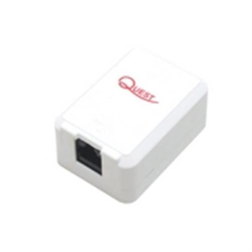 Surface Mount Box; 6 Port; Unloaded - White (NSB-5260)