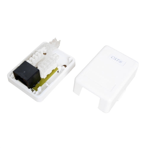 CAT5E TOOLESS SMB, SINGLE RJ45, 8P8C, 110IDC, 568A/B, WHITE (questt_NSB-5420)
