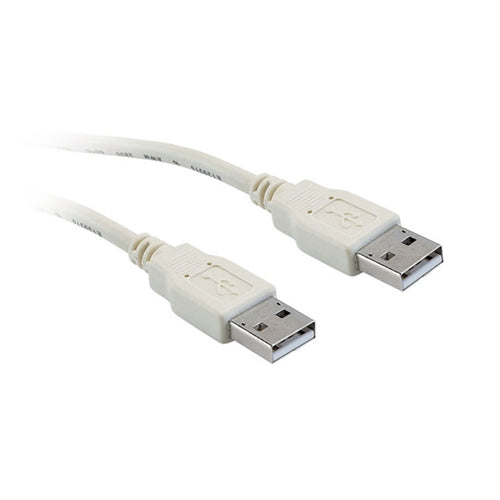 USB 2.0 CABLE, USB-A(M) TO USB-A(M), BEIGE, 3FT (questt_NUB-3003)