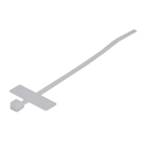 Nylon Cable Tie; Marker Style; 18LB; 4; WHITE; 100PK (NWT-4210)