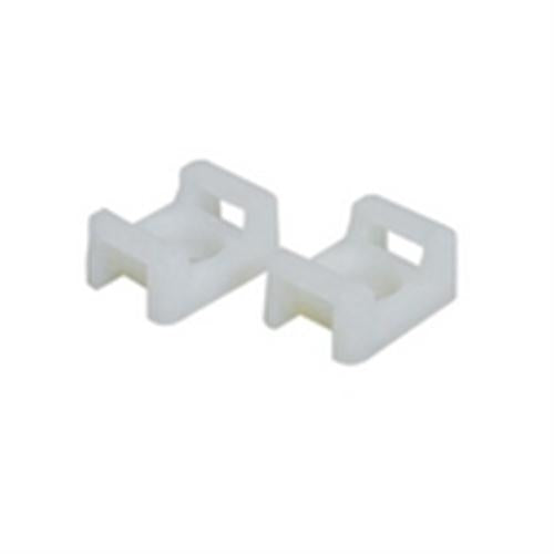 Nylon Cable Tie Mounts; 0.5; WHITE; 100PK (NWT-9002)