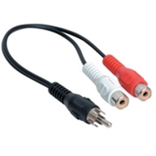 Y Cable - RCA Male Plug to 2 RCA Female Jacks (VCA-7030)